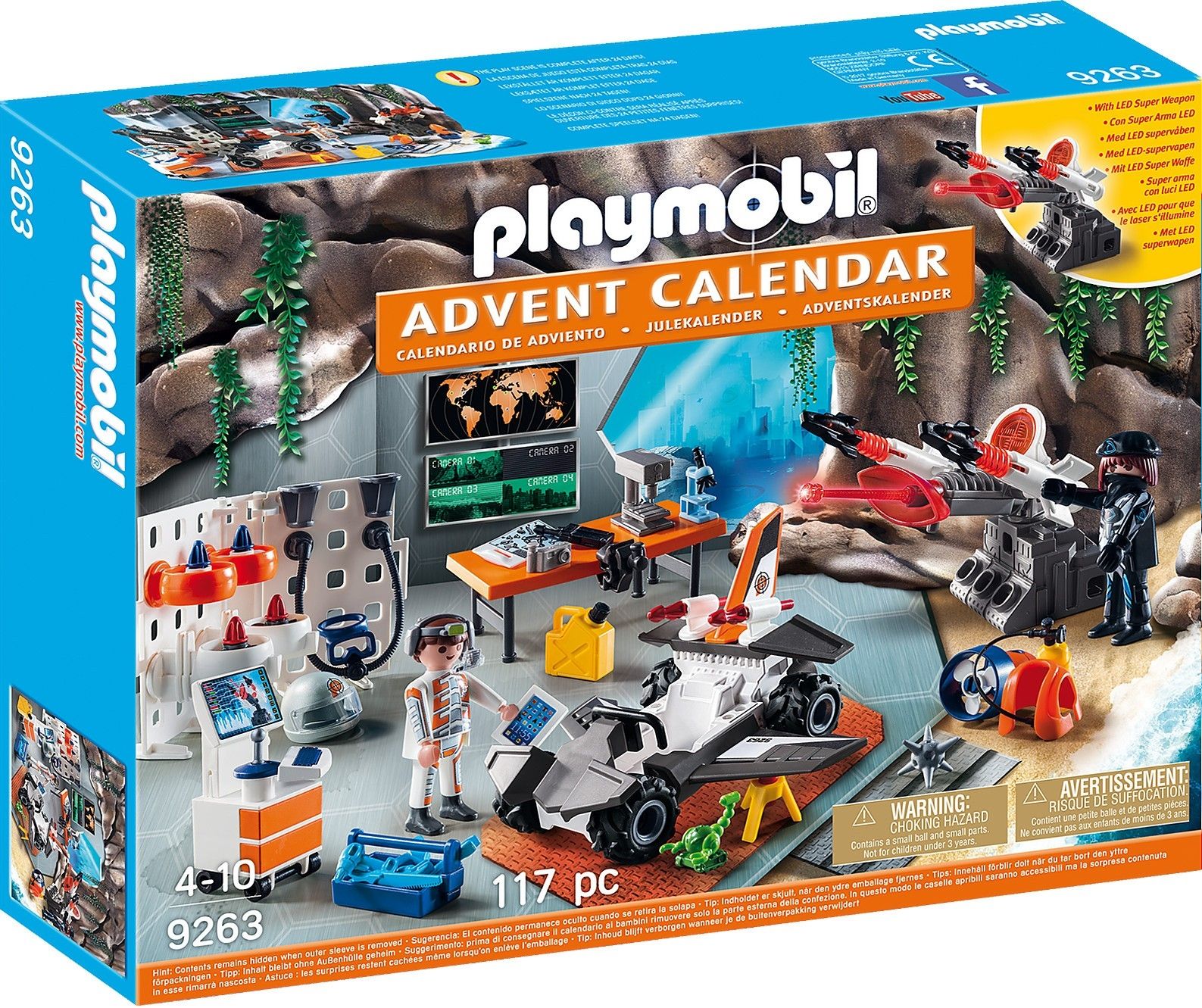 Klocki PLAYMOBIL Kalendarz adwentowy Warsztat Spy Team 9263