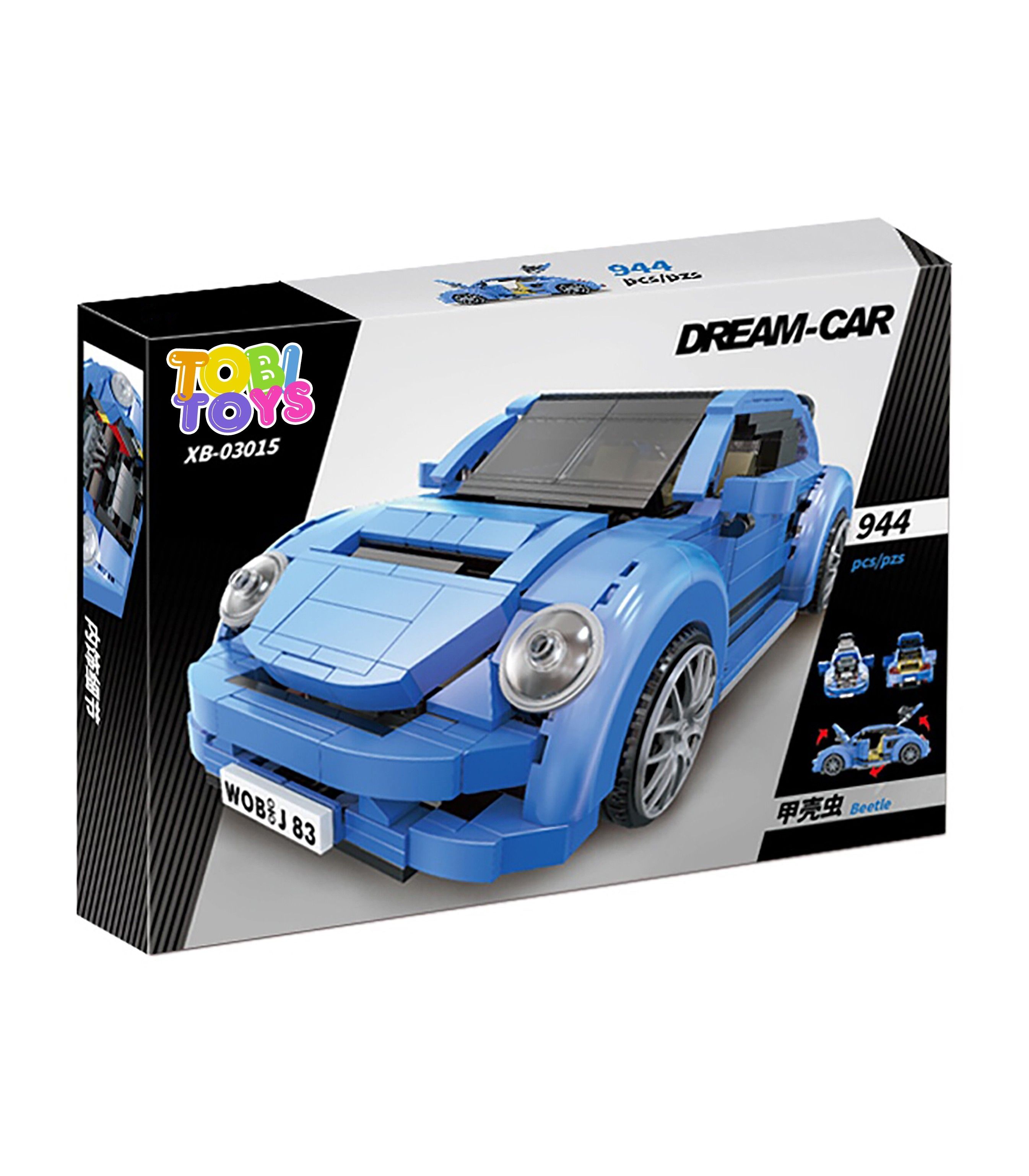 TOBI TOYS Klocki Pojazdy Blue Bee XB-03015