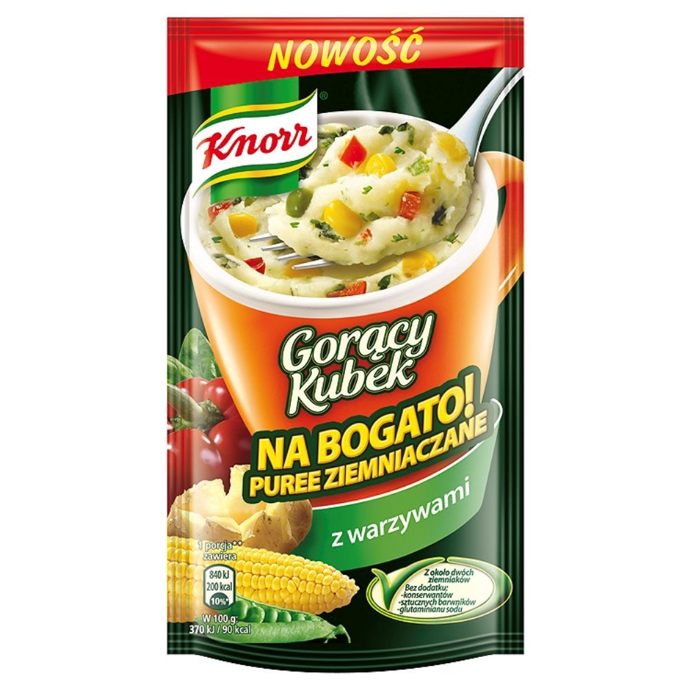 Knorr Gorący Kubek Na bogato! Puree ziemniaczane z warzywami 46 g