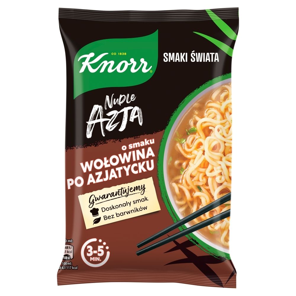 Knorr Nudle Azja Zupa-danie o smaku wołowina po azjatycku 68 g