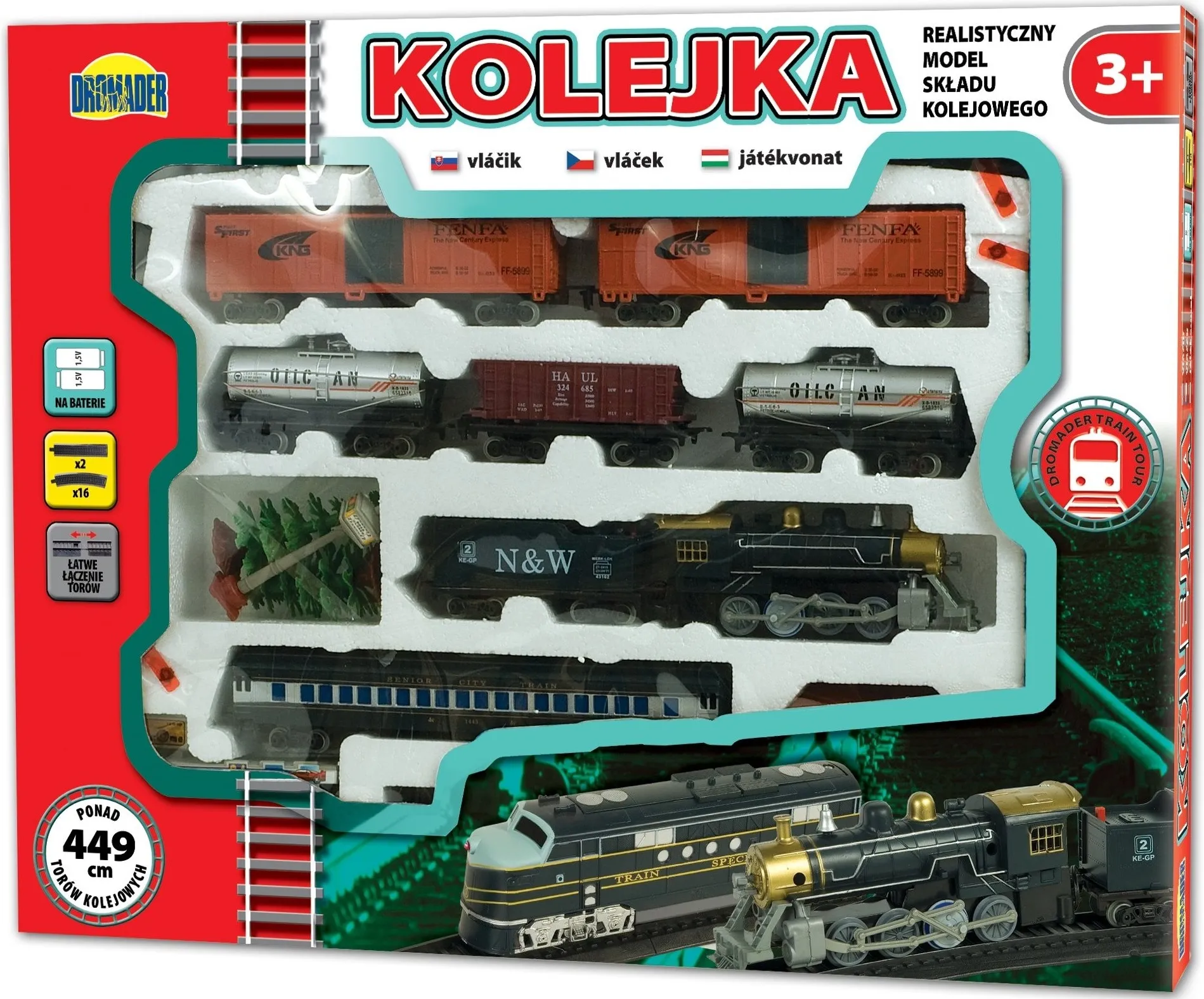 Kolejka DROMADER Kolejka 449 cm