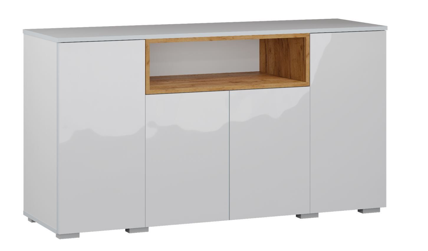 Komoda Szafka Vanmar Mini-Maxi Londyn Biała 160 cm