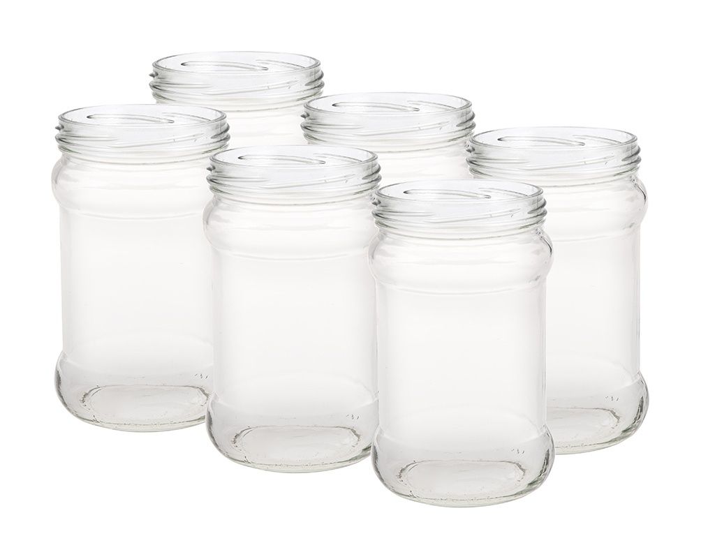 Komplet Słoików Florentyna 315 ml bez Nakrętek 6 szt.
