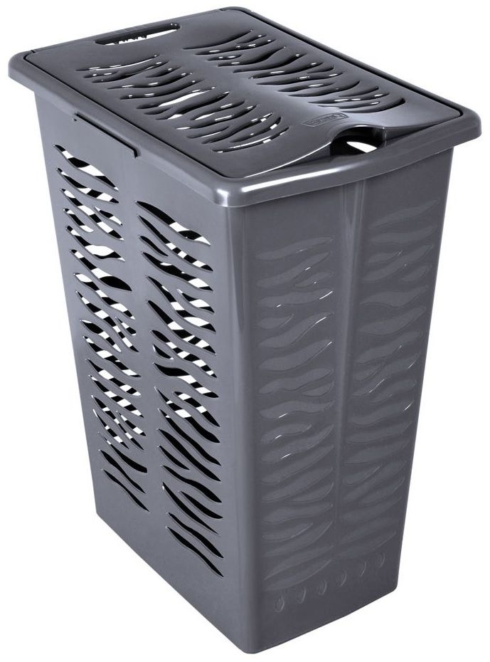 Kosz na bieliznę BRANQ Zebra 30 l Szary 1401