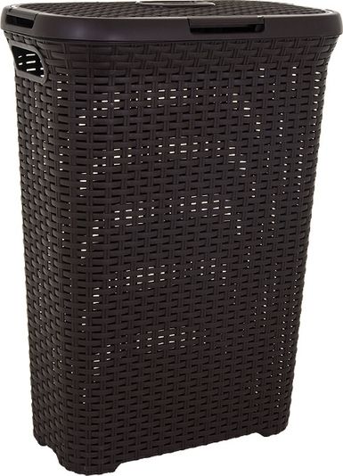 Kosz na bieliznę CURVER Rattan Style 40 l Ciemnobrązowy 193009