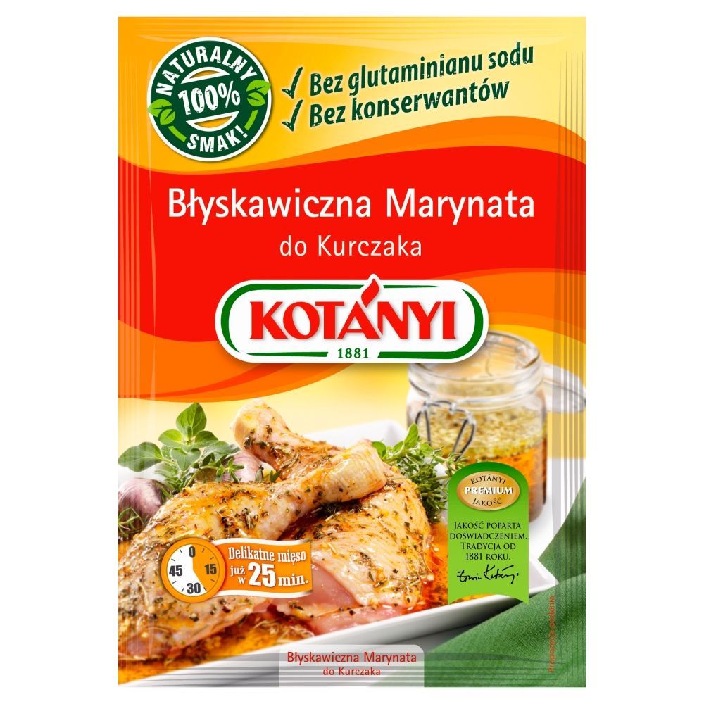 Kotányi Błyskawiczna marynata do kurczaka 40 g