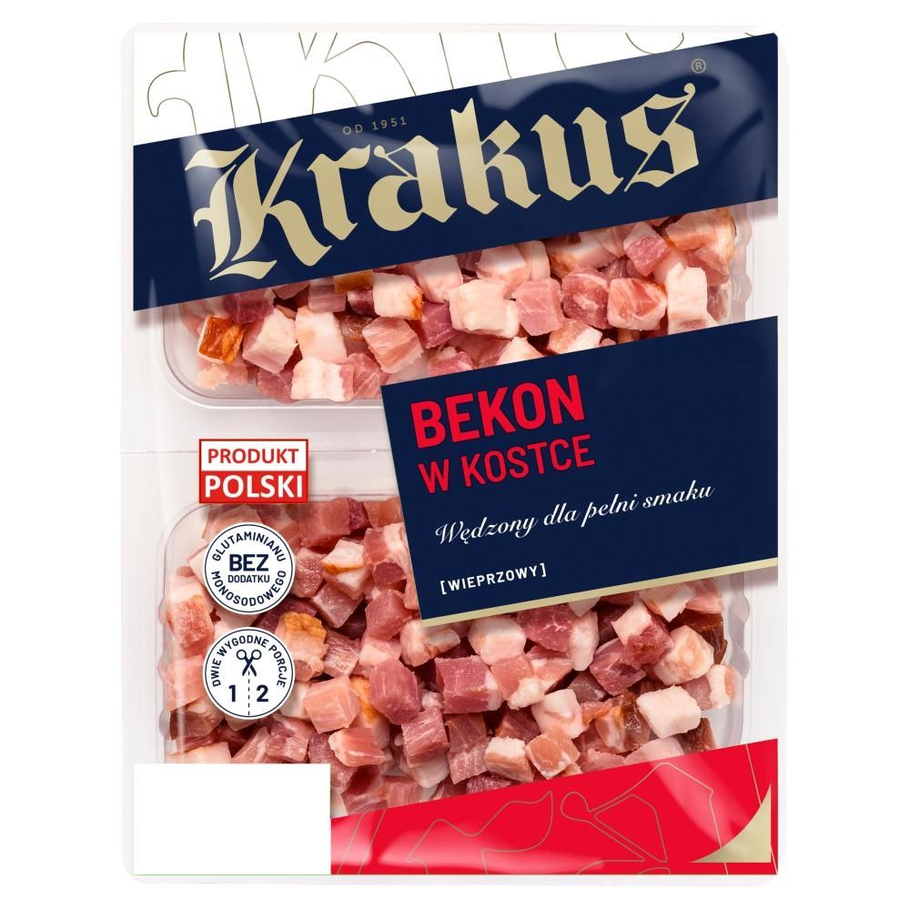 Krakus Bekon w kostce wieprzowy 150 g (2 x 75 g)