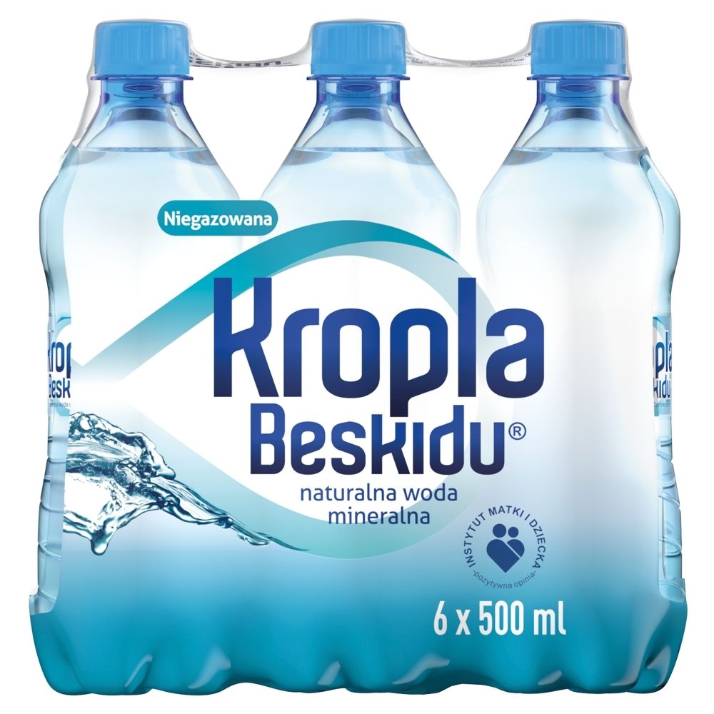 Kropla Beskidu Naturalna woda mineralna niegazowana 6 x 500 ml