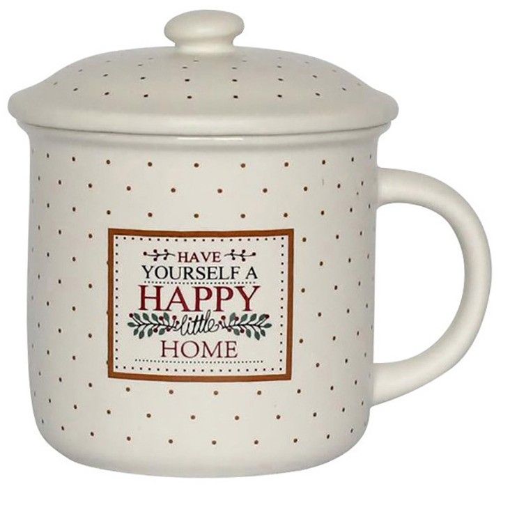 Kubek ALTOM DESIGN Happy Home 300 ml Kremowy