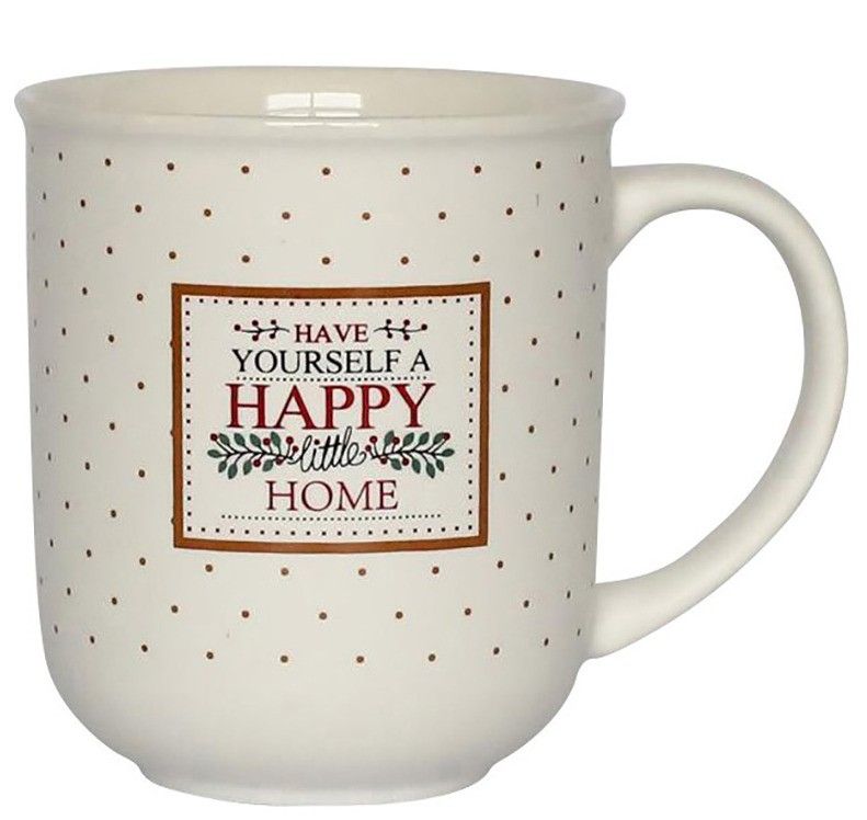 Kubek ALTOM DESIGN Happy Home 300 ml Kremowy