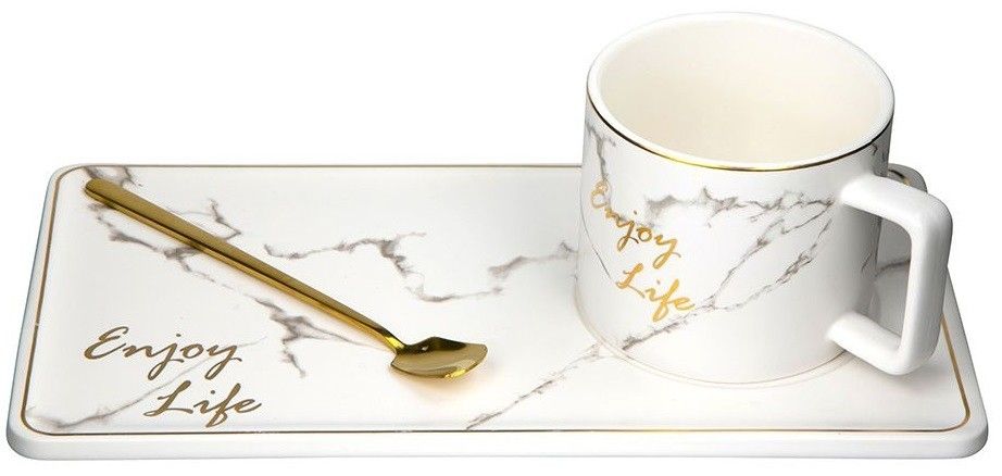 Kubek ALTOM DESIGN Marble Gold 220 ml