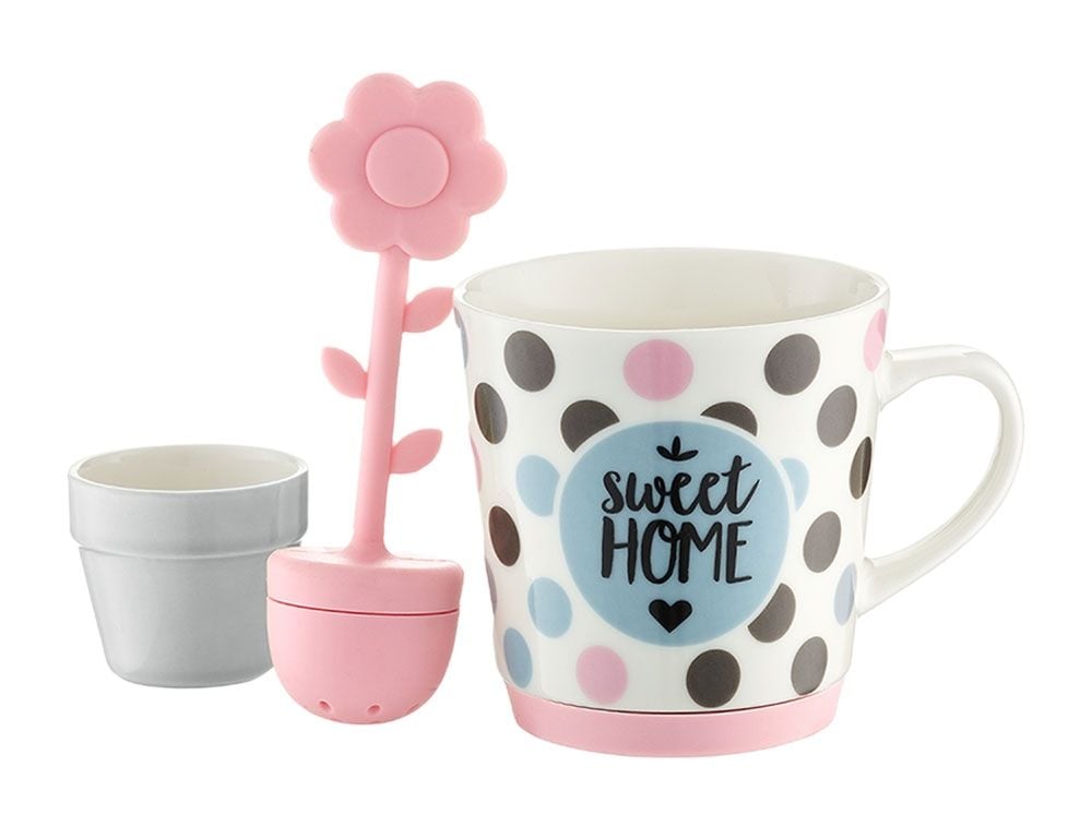 Kubek AMBITION Sweet 290 ml Groszki (zaparzacz) 39954
