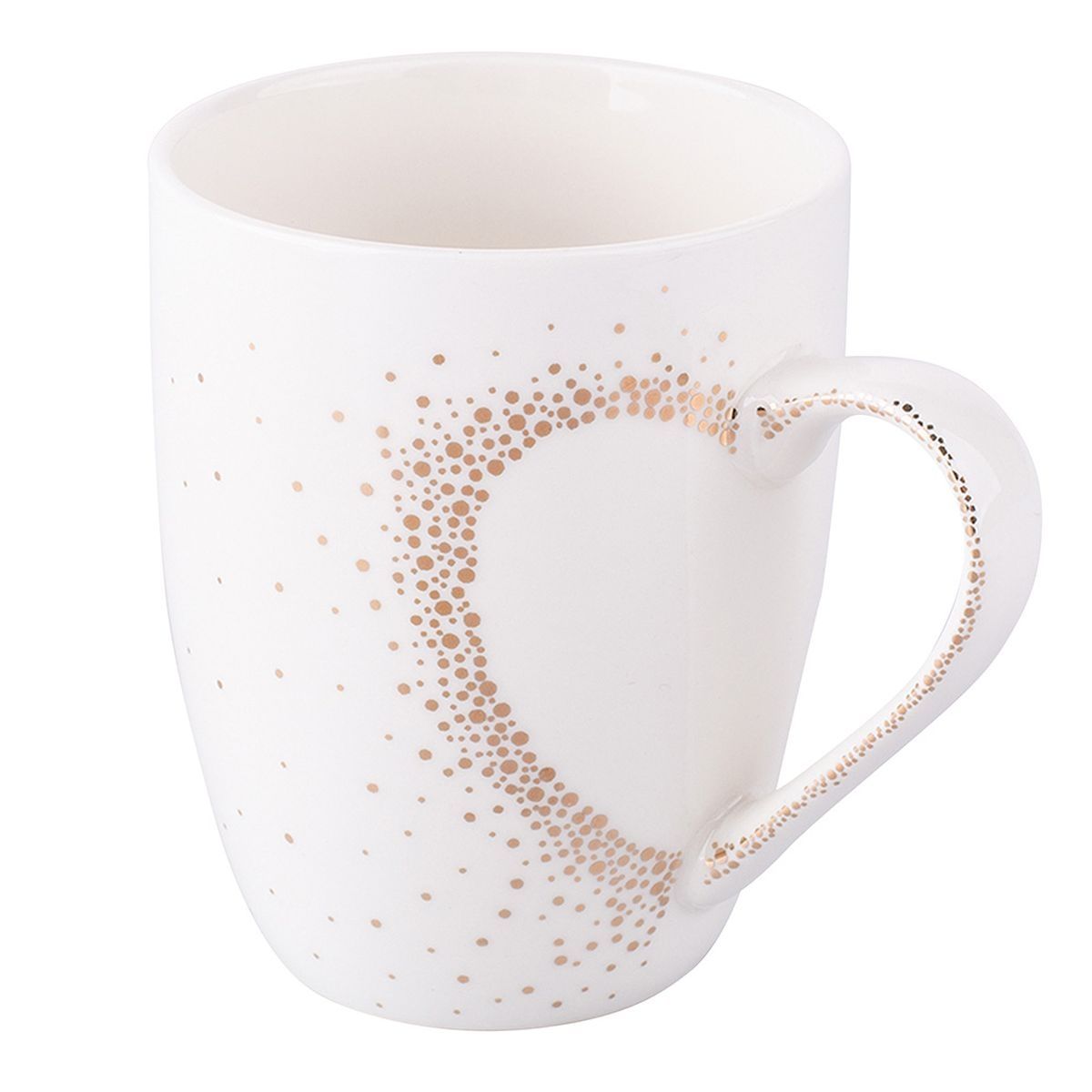 Kubek Baryłka Złote Serce Altom Design Porcelanowy 300 ml