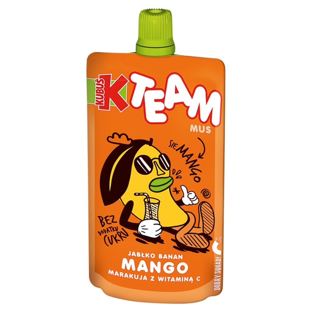 Kubuś Team Mus jabłko banan mango marakuja z witaminą C 100 g
