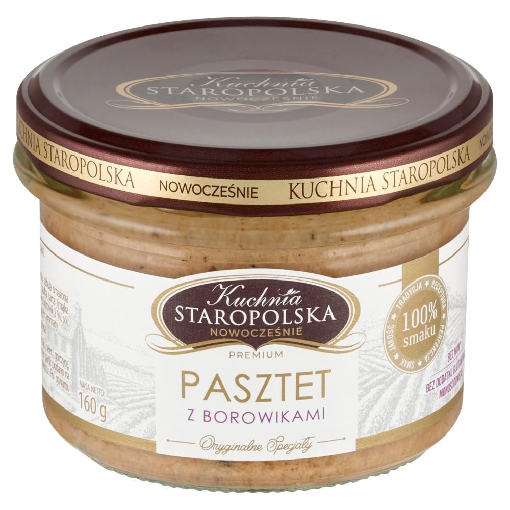 Kuchnia Staropolska Premium Pasztet z borowikami 160 g