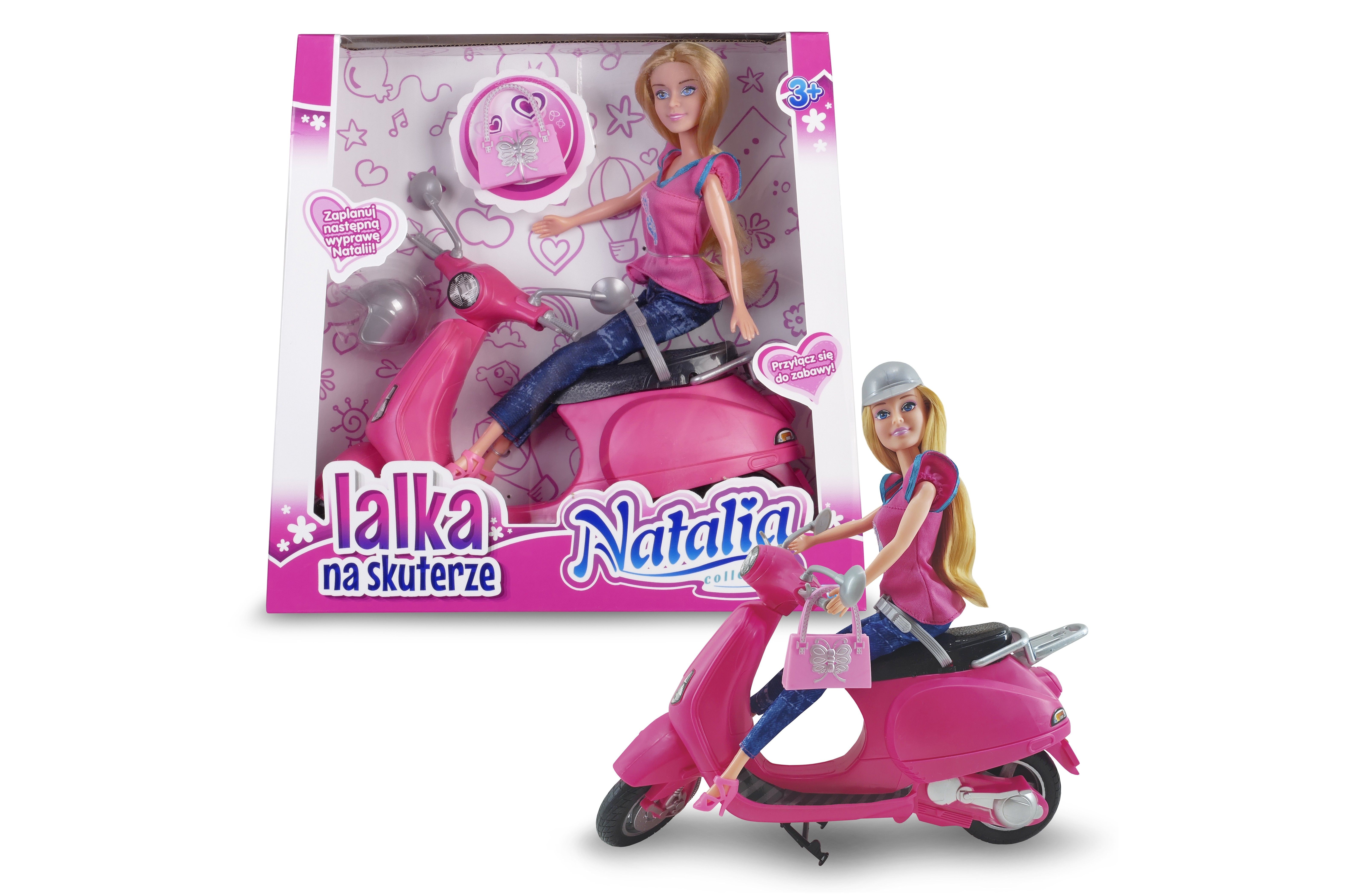 Lalka ARTYK Natalia na skuterze