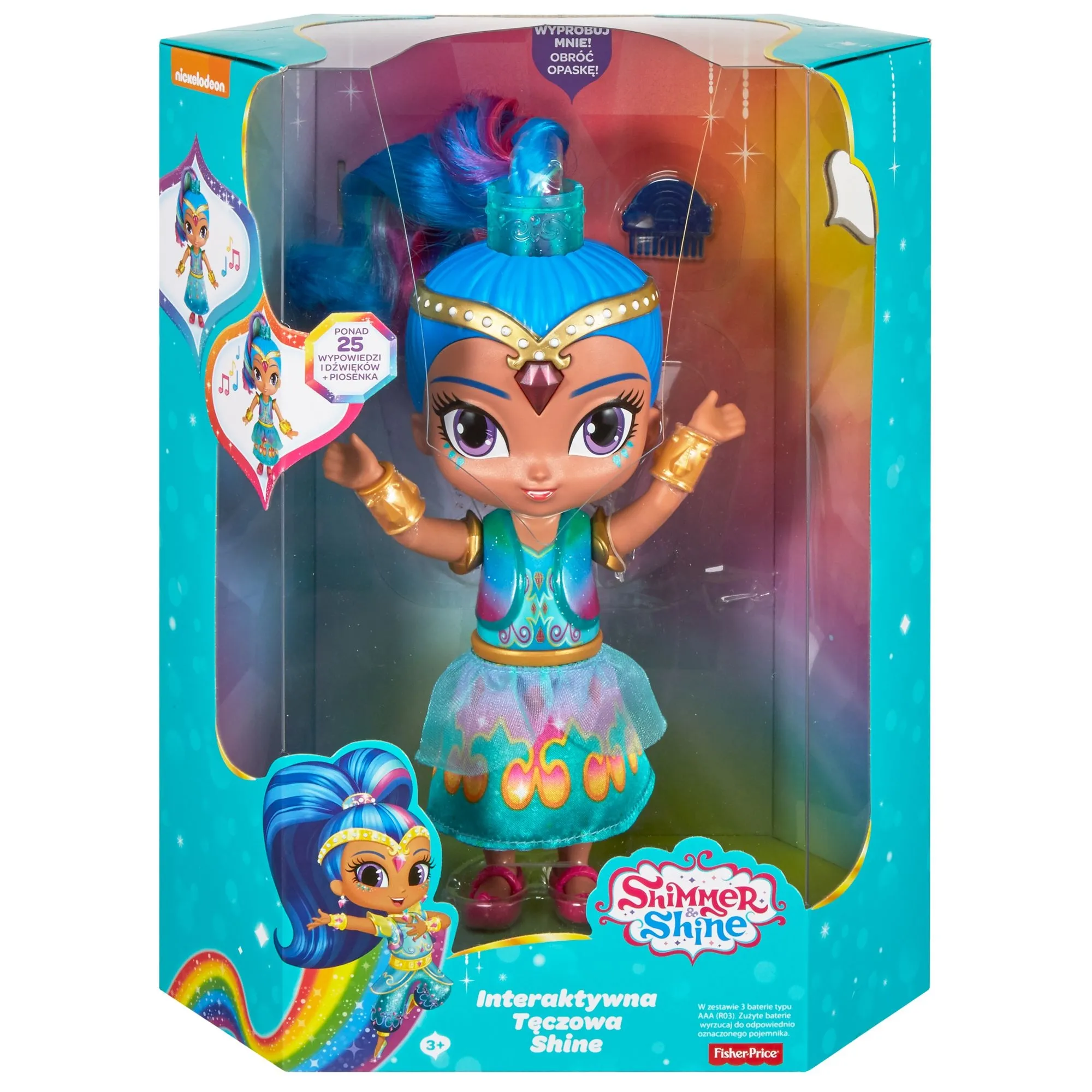 Lalka interaktywna FISHER PRICE Shimmer & Shine: Interaktywna Tęczowa Lalka FVC66