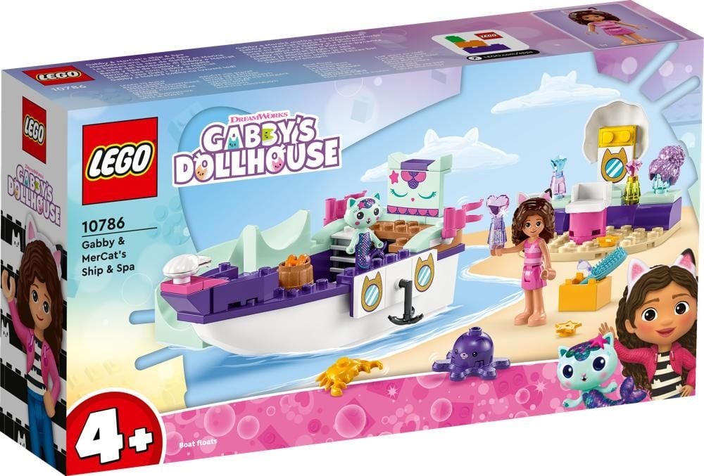 LEGO Koci domek Gabi 10786 Statek i spa Gabi i Syrenkotki
