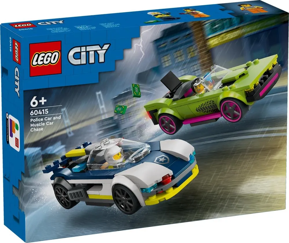 LEGO City 60415 Pościg radiowozu za muscle carem