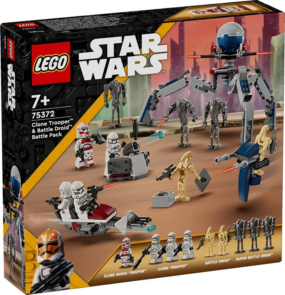 LEGO Star Wars 75372 Zestaw bitewny z żołnierzem armii klonów™ i droidem bojowym™