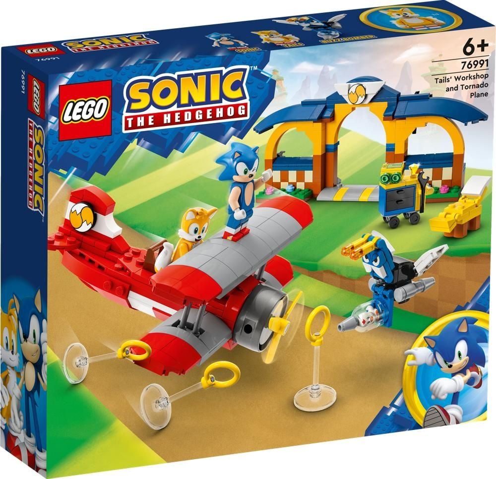 LEGO 76991 Tails z warsztatem i samolot Tornado