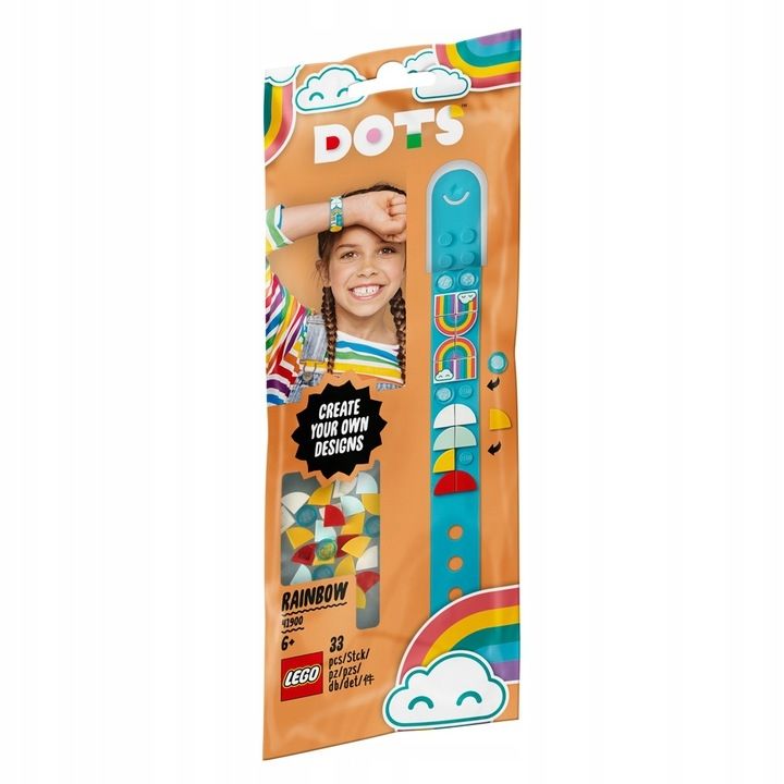 LEGO DOTS Bransoletka z tęczą 41900