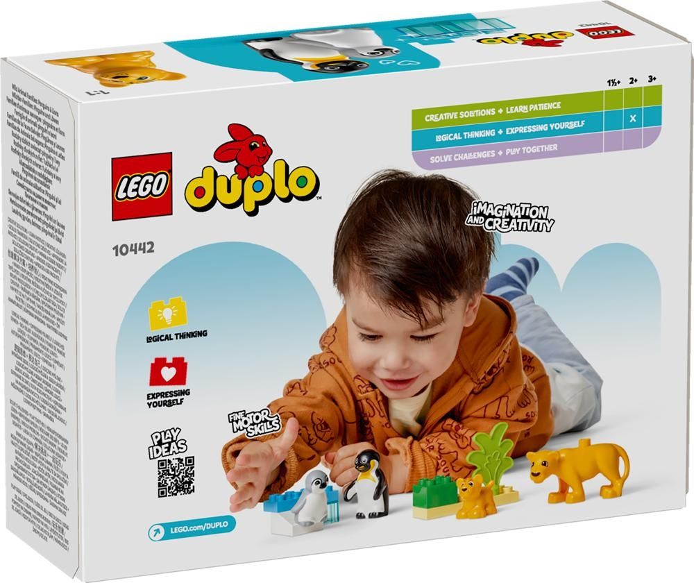 LEGO  DUPLO  Rodziny dzikich zwierząt: pingwiny i lwy 10442
