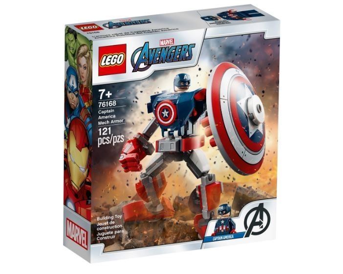 Lego Marvel Opancerzony mech Kapitana Ameryki 76168