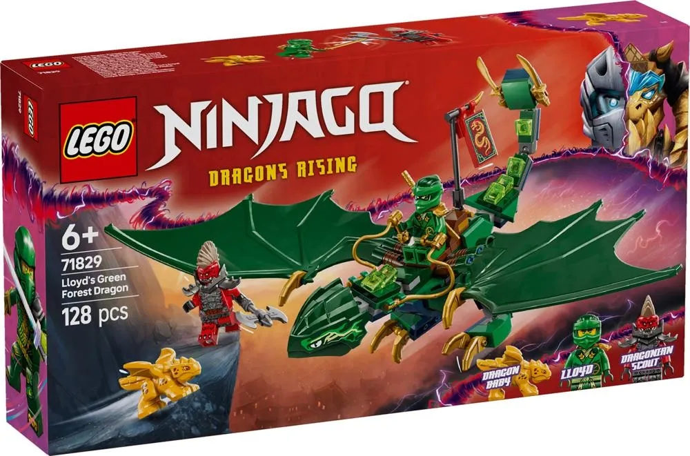 LEGO NINJAGO Zielony leśny smok Lloyda 71829