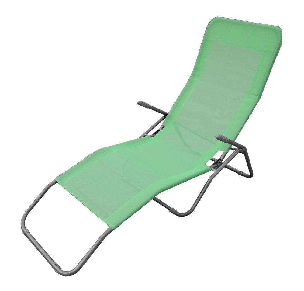 Leżak plażowy leniwiec zielony