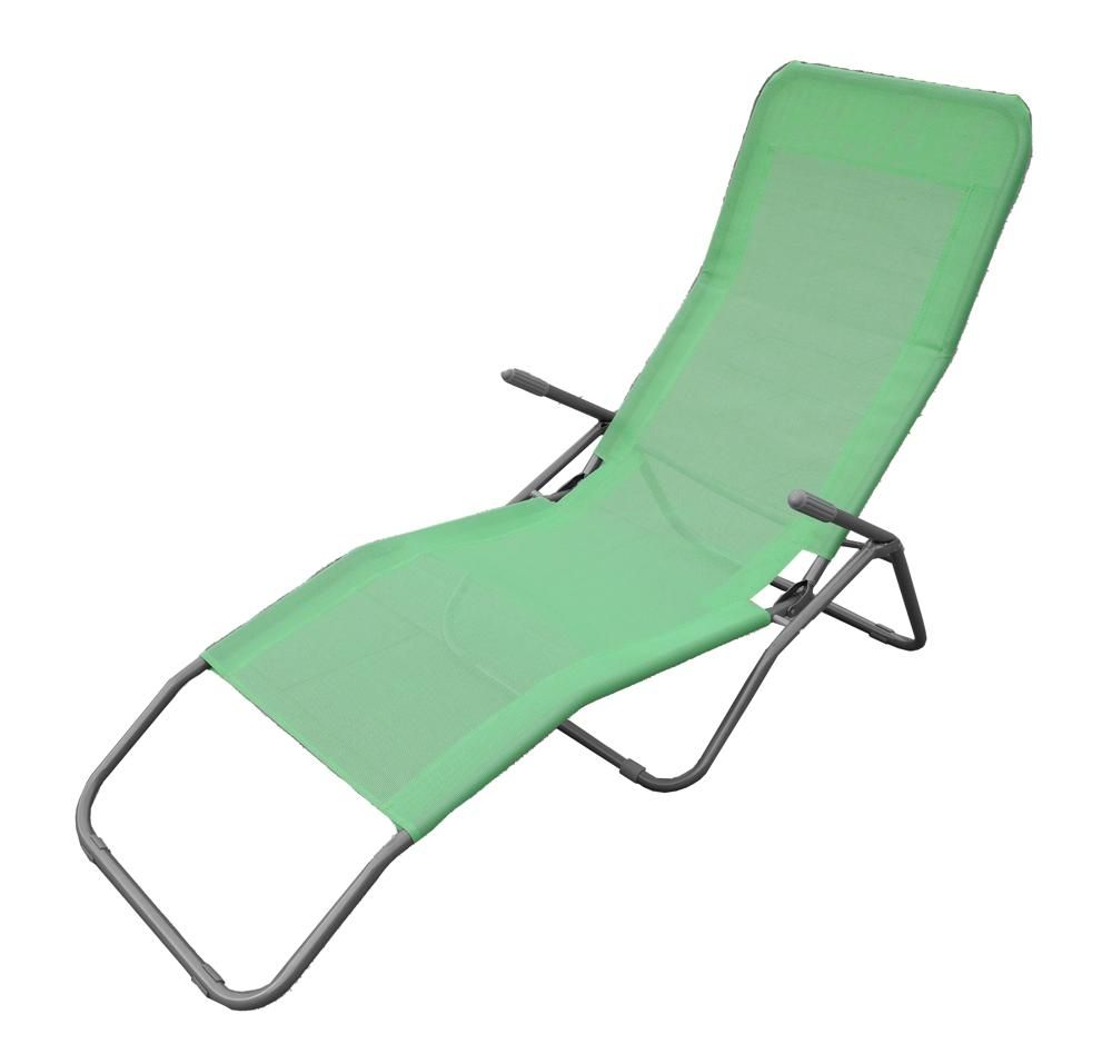 Leżak plażowy leniwiec zielony
