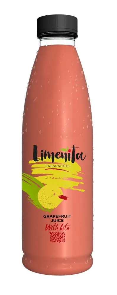 Sok wyciskany  z różowego grejpfruta z miąższem 750 ml