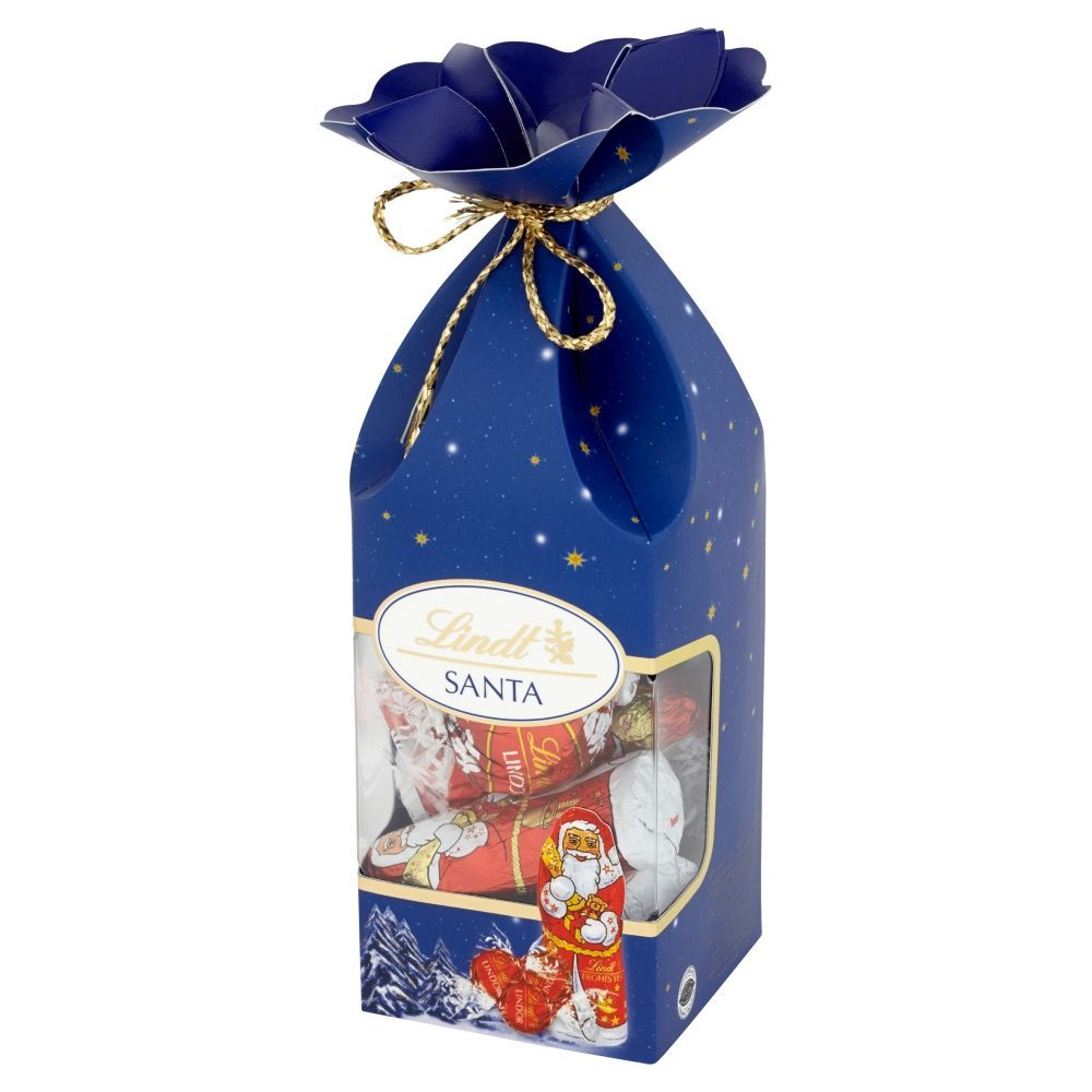 Lindt Lindor Mini mikołaje z mlecznej czekolady i pralinki z nadzieniem 87,5 g