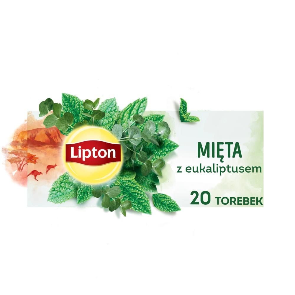 Lipton Herbata ziołowa mięta z eukaliptusem 26 g (20 torebek)