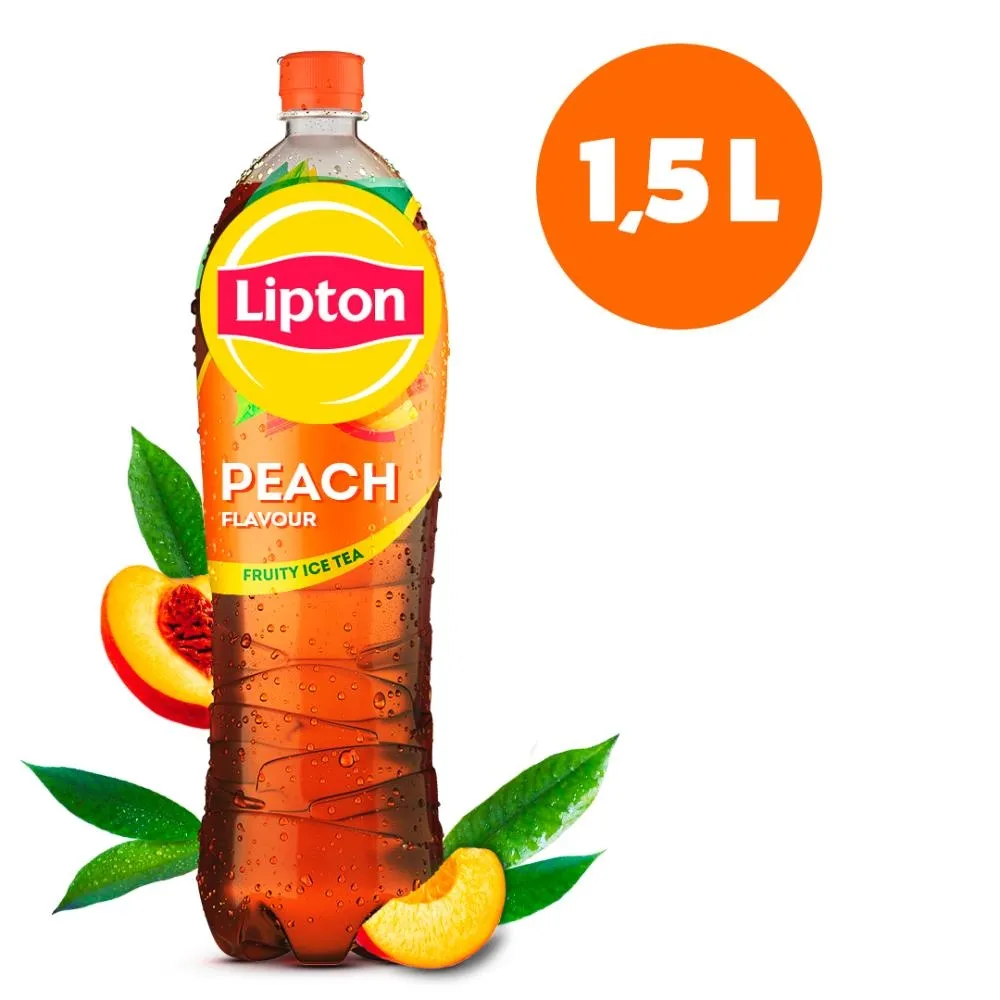 Lipton Ice Tea Peach Napój niegazowany o smaku brzoskwiniowym z ekstraktem czarnej herbaty 1,5 l