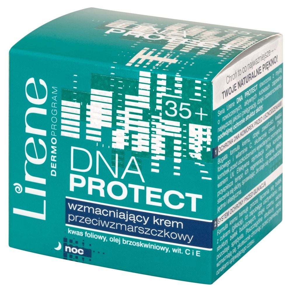 Lirene Dermoprogram 35+ DNA Protect Wzmacniający krem przeciwzmarszczkowy na noc 50 ml