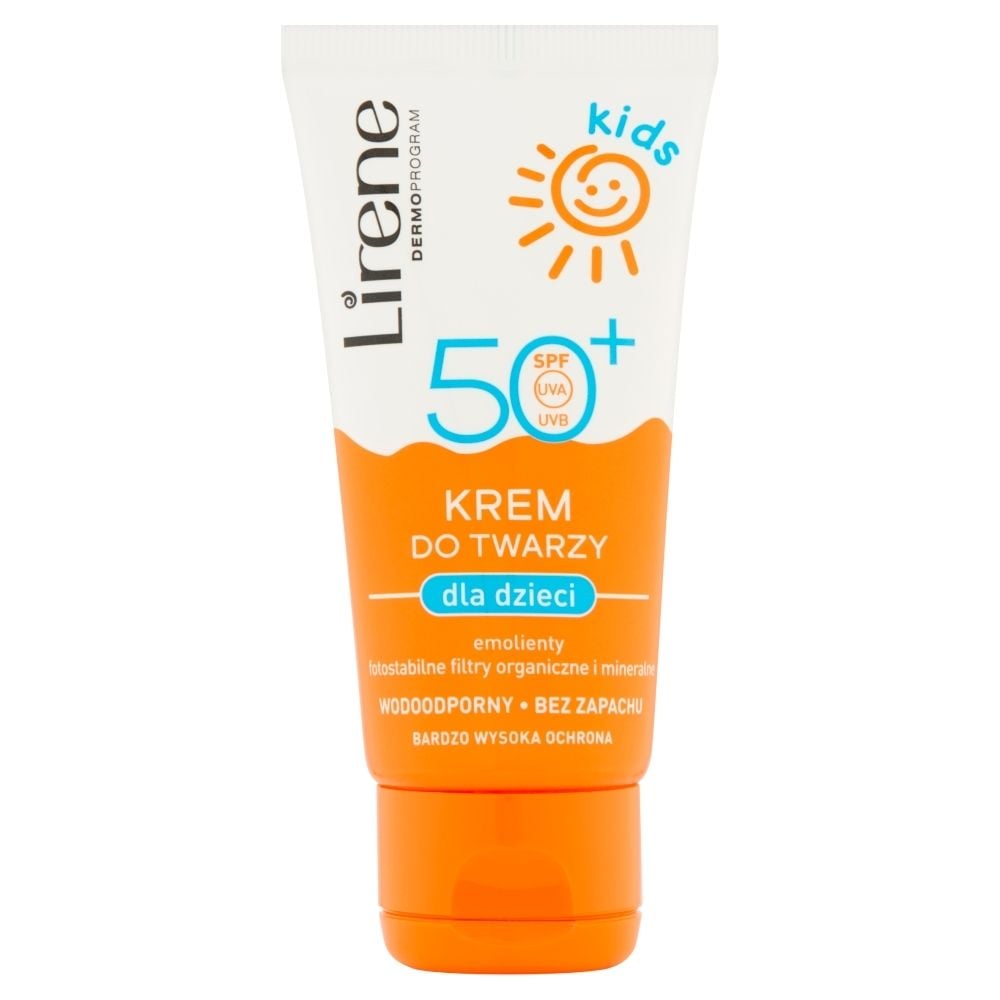 Lirene Hydrolipidowy Ochronny Krem Do Twarzy Spf 50 Lirene Kids Krem do twarzy dla dzieci SPF 50+ 50 ml - Zakupy online z dostawą do domu - Carrefour.pl