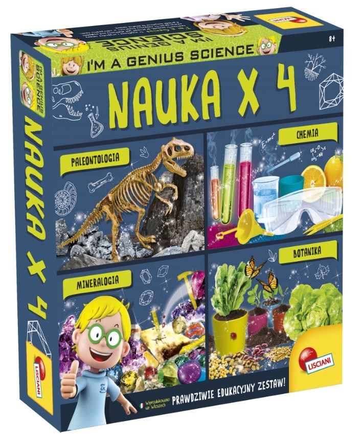 Lisciani I'm a genius Zestaw multinaukowy Nauka x4