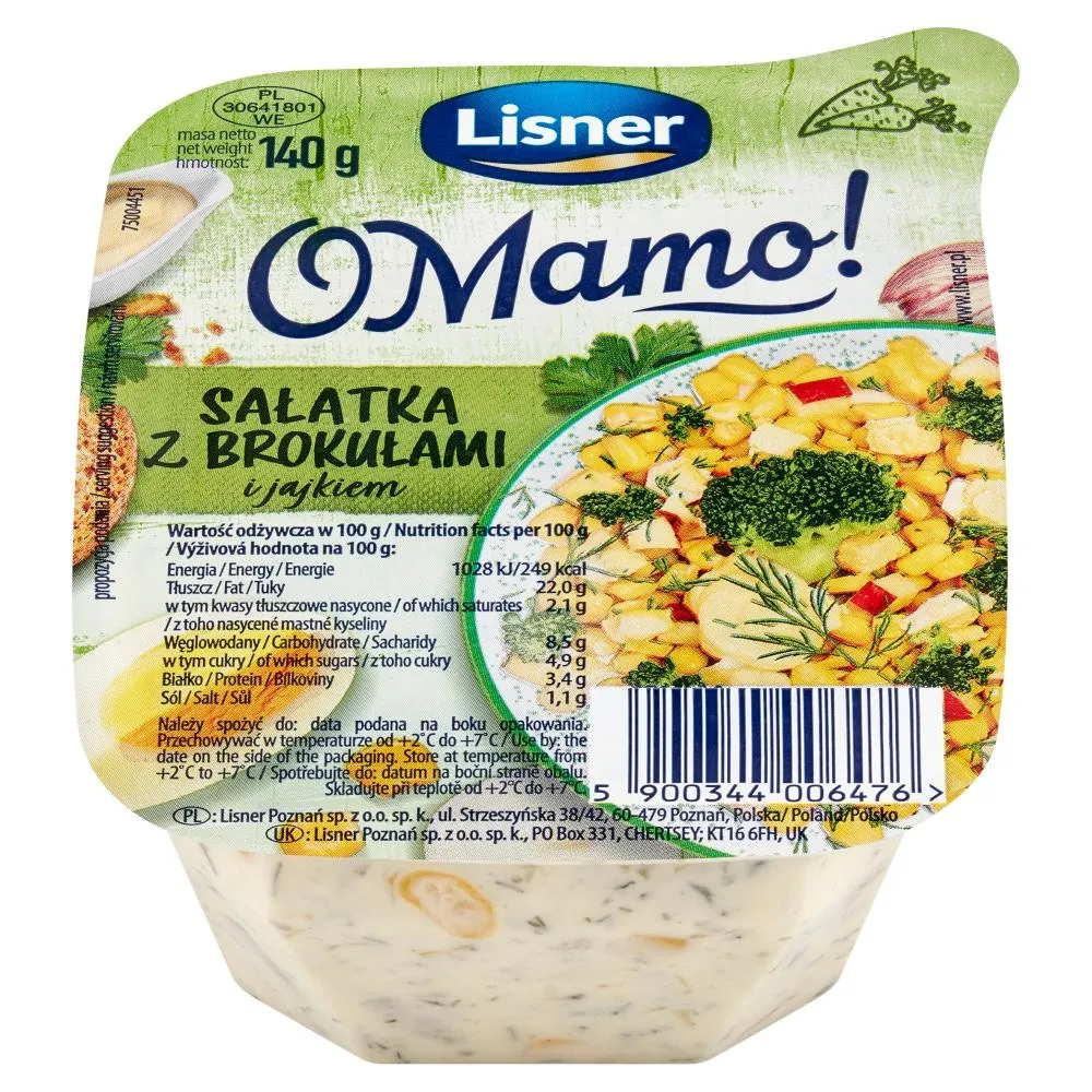 Lisner O Mamo! Sałatka z brokułami i jajkiem 140 g