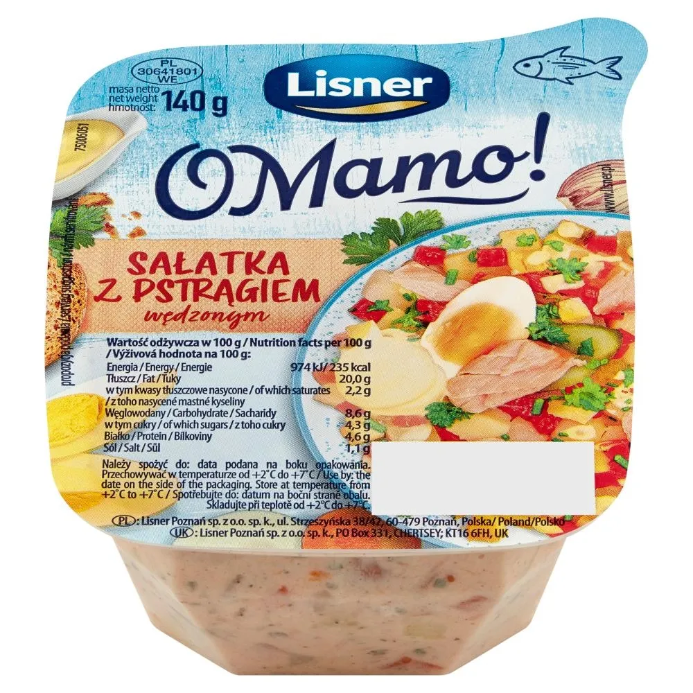 Lisner O Mamo! Sałatka z pstrągiem wędzonym 140 g