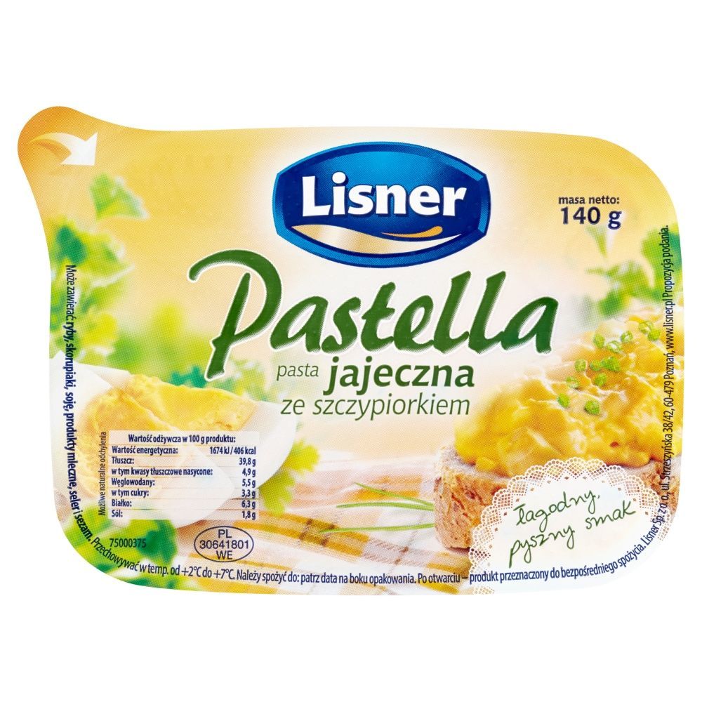 Lisner Pastella Pasta jajeczna ze szczypiorkiem 140 g