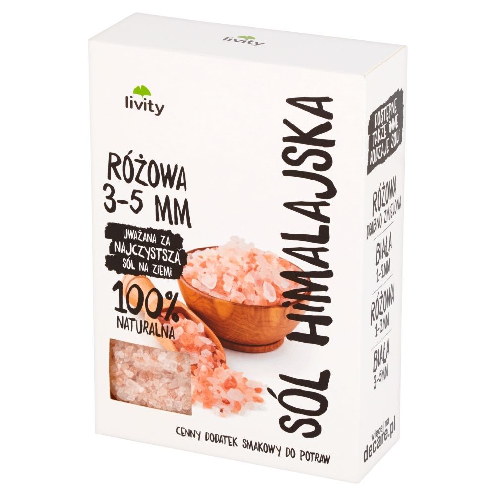 Livity Sól himalajska różowa 3-5 mm 500 g