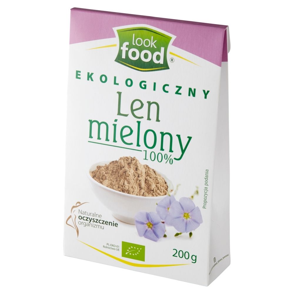 Look Food Ekologiczny len mielony 100 % 200 g