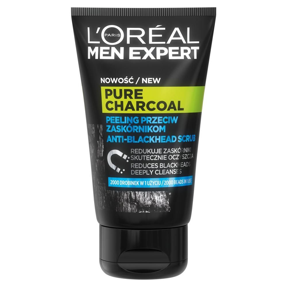 L'Oréal Paris Men Expert Pure Charcoal Peeling przeciw zaskórnikom 100 ml