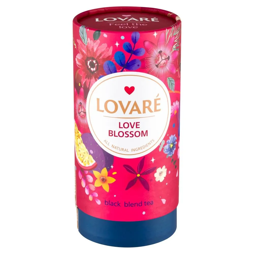 Lovaré Love Blossom Mieszanka czarnej herbaty liściastej 80 g