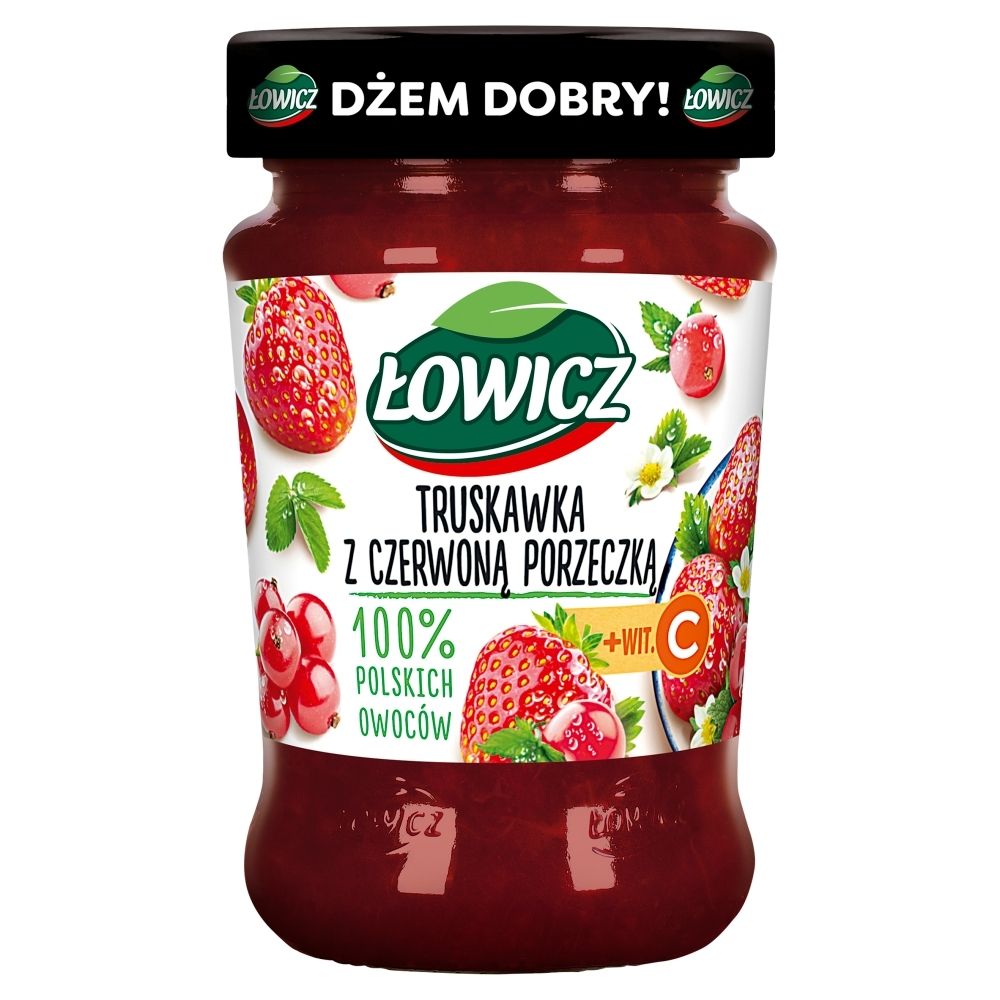 Łowicz Dżem truskawka z czerwoną porzeczką 280 g