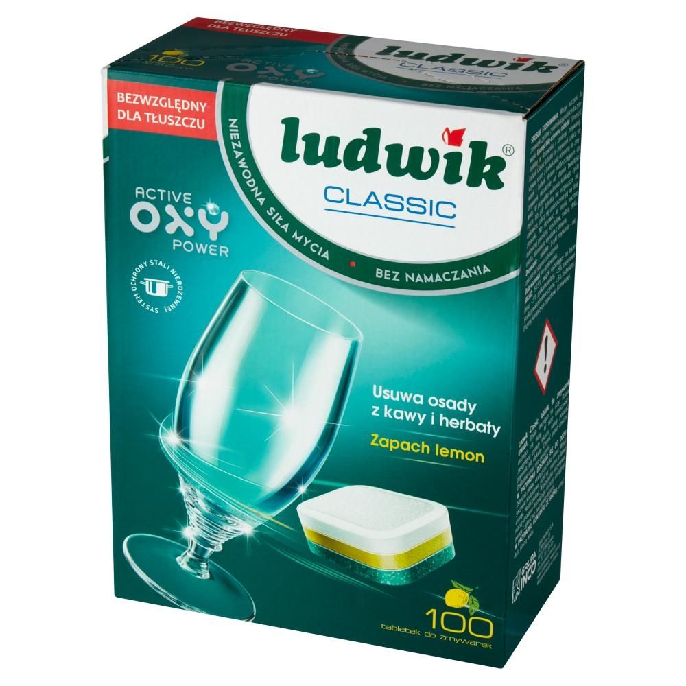 Ludwik Classic Lemon Tabletki do zmywarek 1,8 kg (100 sztuk)