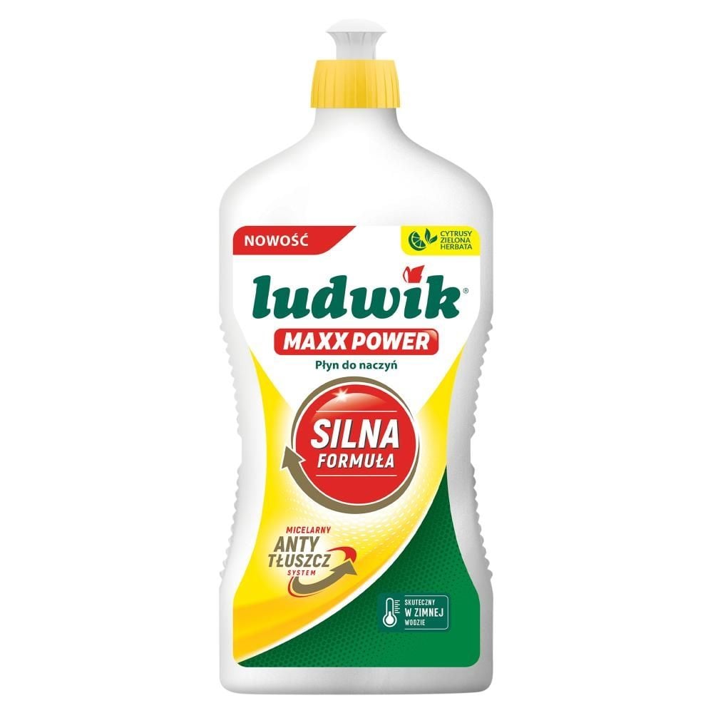 Ludwik Maxx Power Płyn do naczyń cytrusy z zieloną herbatą 725 g