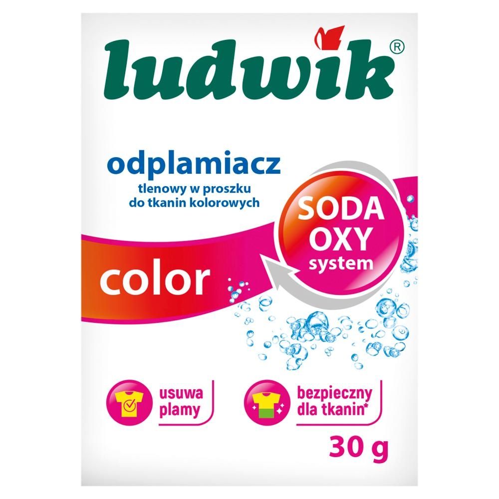Ludwik Odplamiacz tlenowy w proszku do tkanin kolorowych 30 g