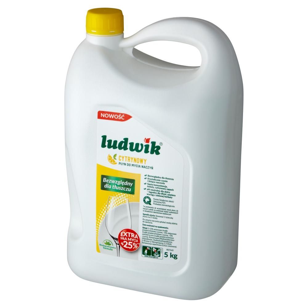 Ludwik Płyn do mycia naczyń cytrynowy 5 kg